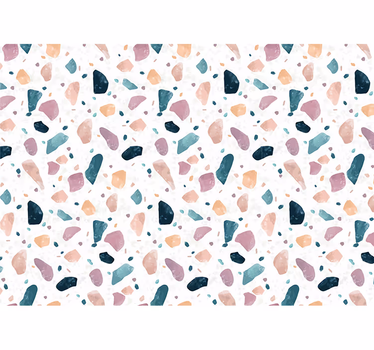 Original terrazzo pattern Bathroom Murals - TenStickers