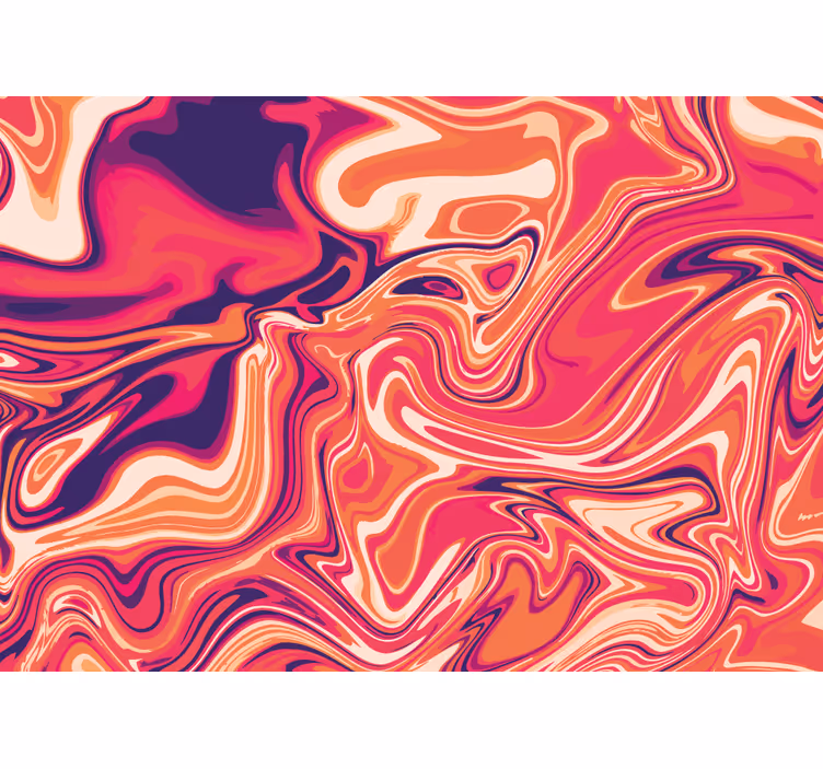 Warm colored marble effect painting Wall Murals - TenStickers
