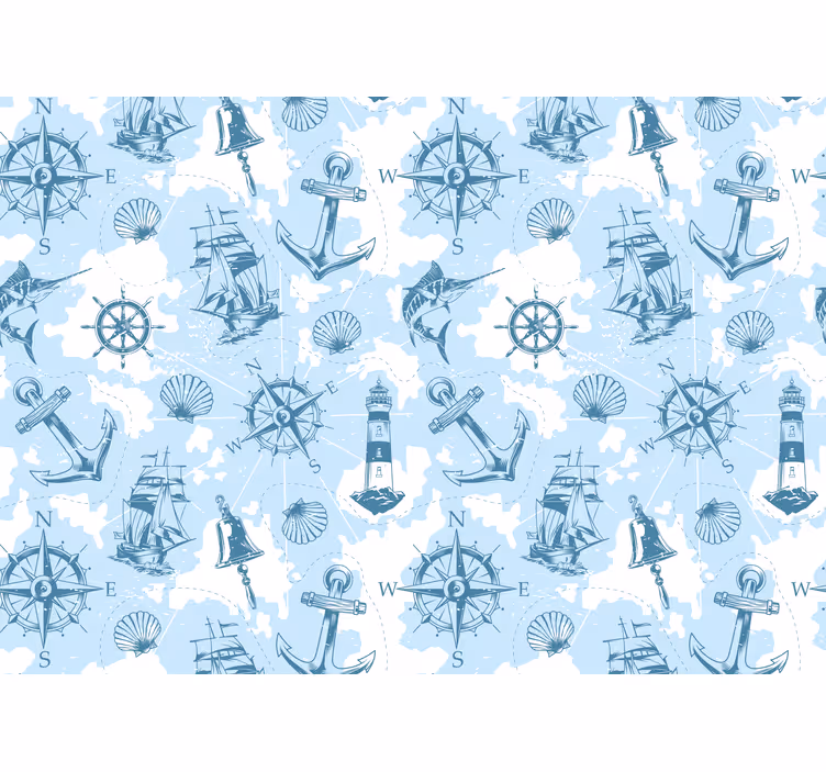 Landscape mural wallpaper marine adventure theme - TenStickers