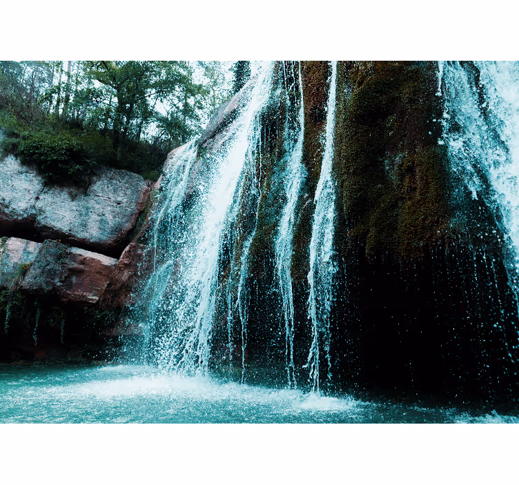 Waterfall mural grand waterfall cascade - TenStickers