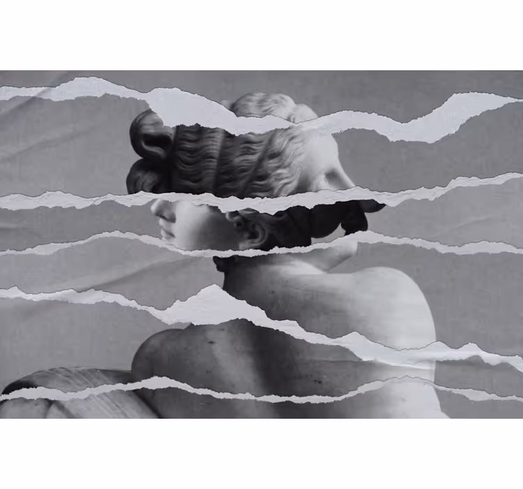 Painting wall mural timeless sculptural elegance - TenStickers