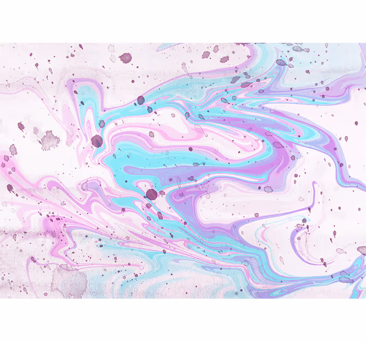 Abstract wall mural swirling pastel patterns - TenStickers