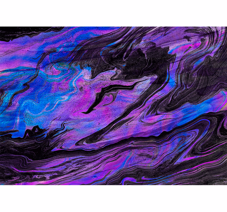 Abstract wall mural swirling purple patterns - TenStickers
