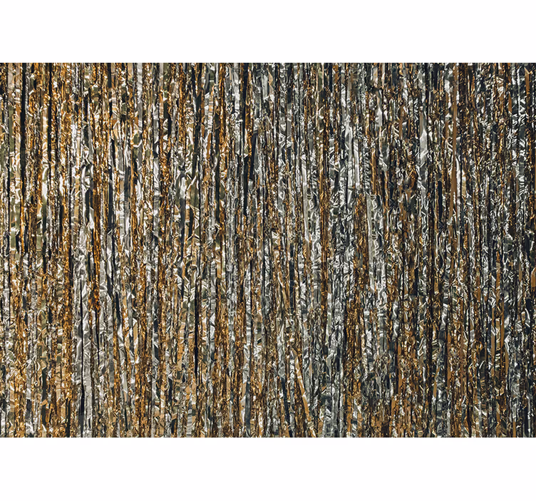 Wall mural shimmering metallic stripes - TenStickers