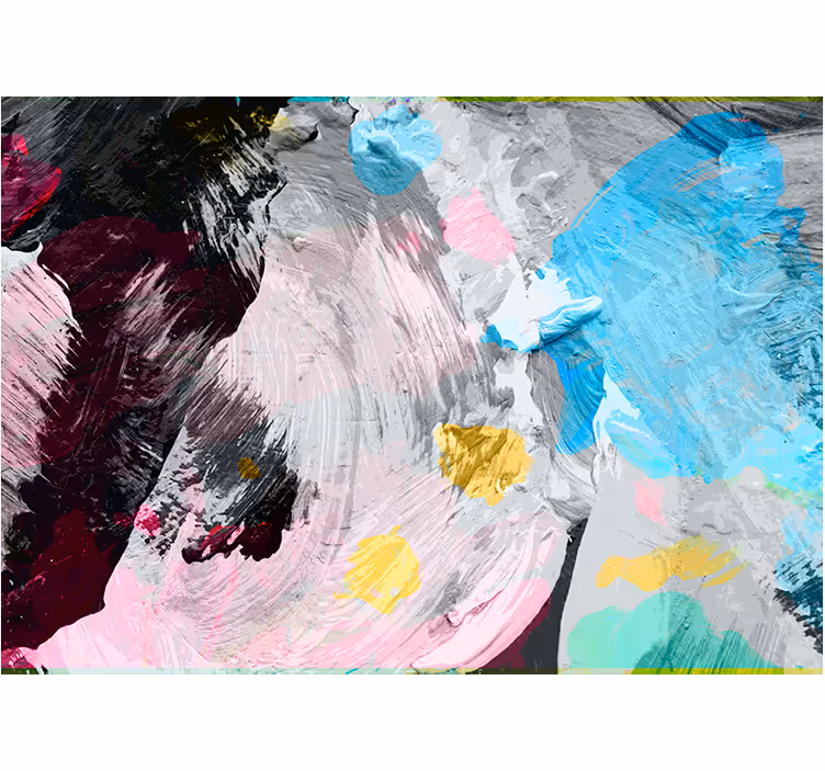Abstract wall mural with lively paint strokes - TenStickers