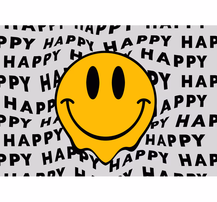 Mural quote smile with joy every day - TenStickers