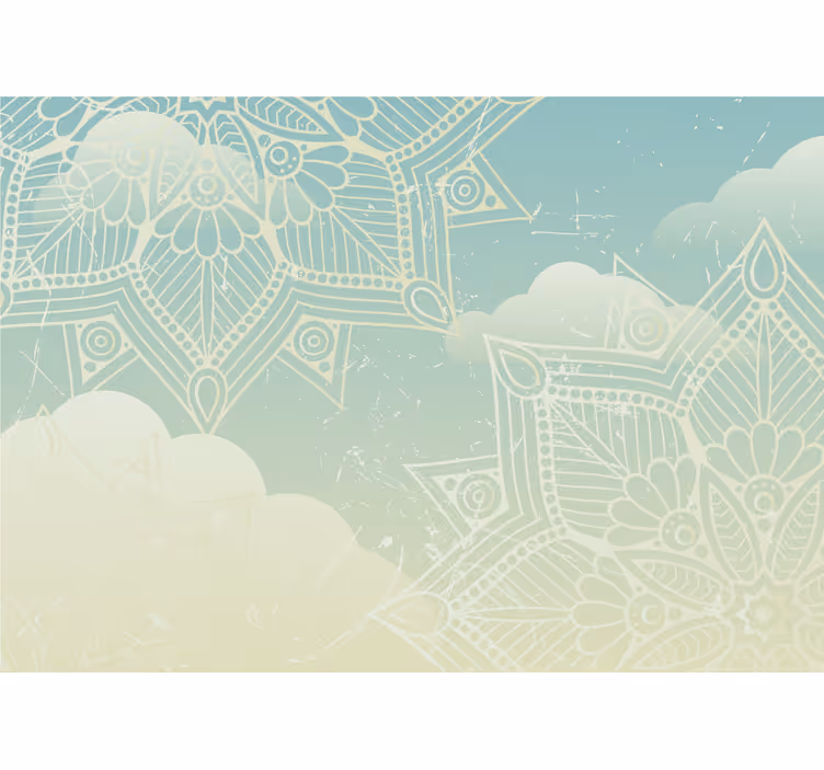 Mandala wall mural intricate geometric design - TenStickers