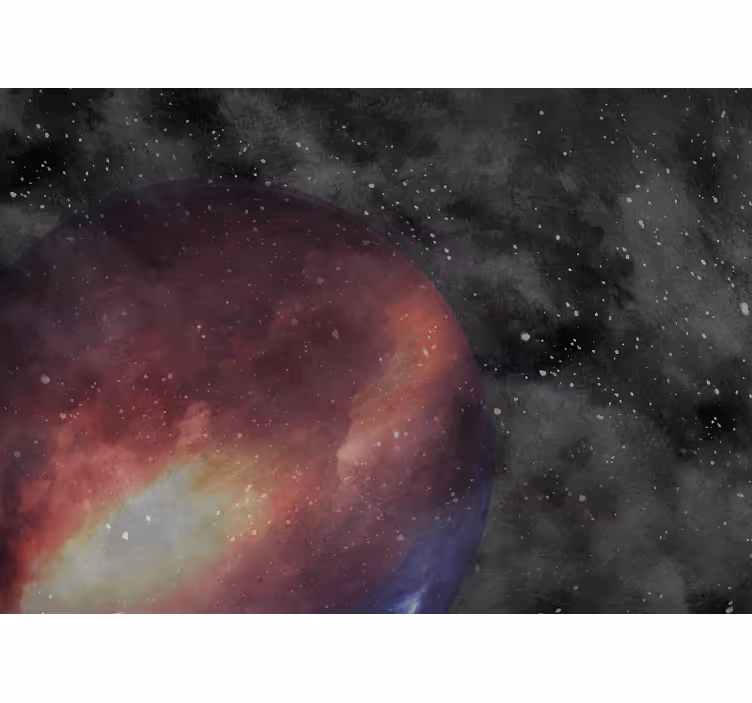 Space background with planets Wall Murals - TenStickers