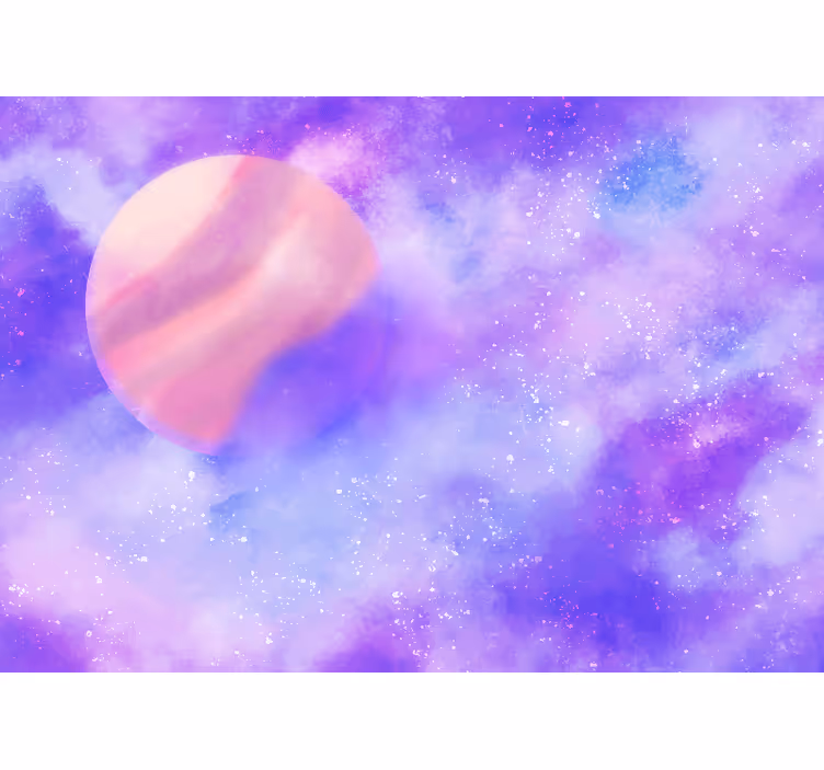 Space mural cosmic planet sphere - TenStickers