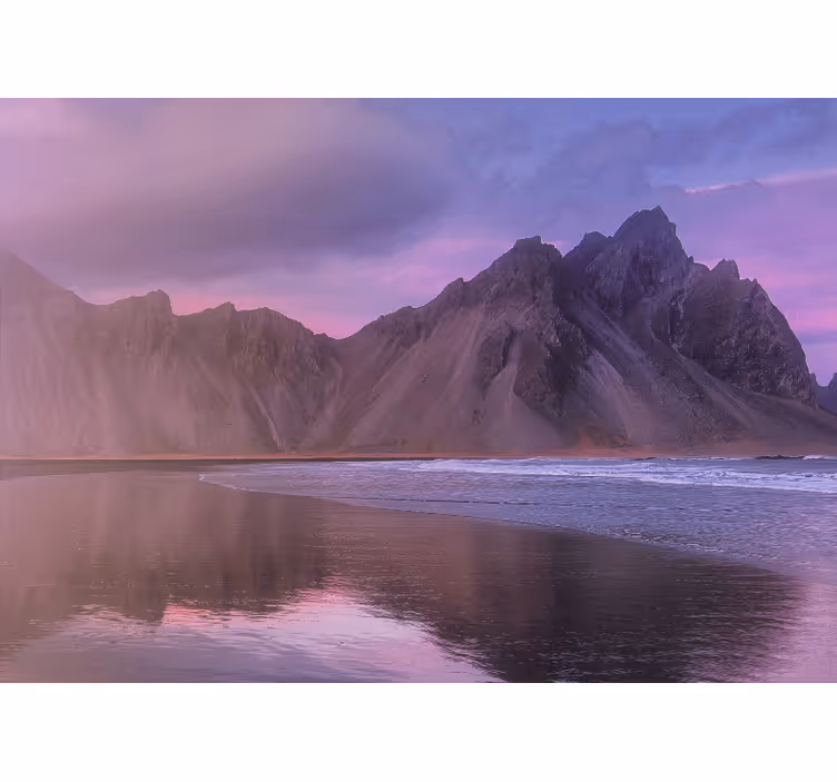 Majestic mountain vista landscape mural wallpaper - TenStickers