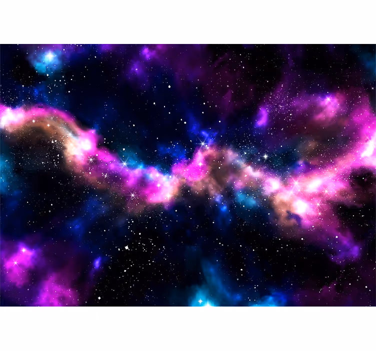Space mural cosmic nebula scenery - TenStickers