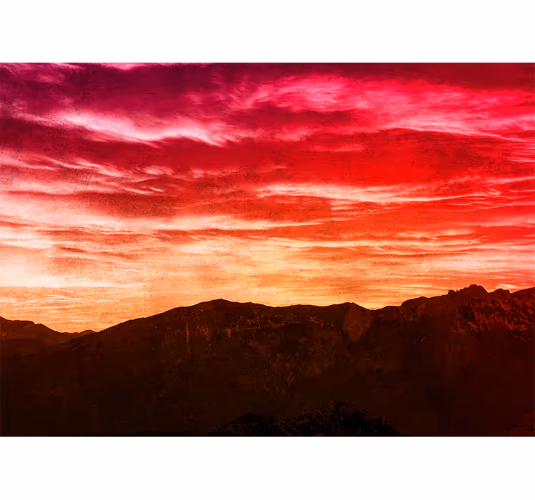 Mountain wall mural regal mountain twilight - TenStickers