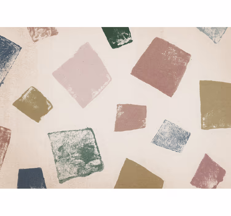 Texture wall mural geometric color blocks - TenStickers