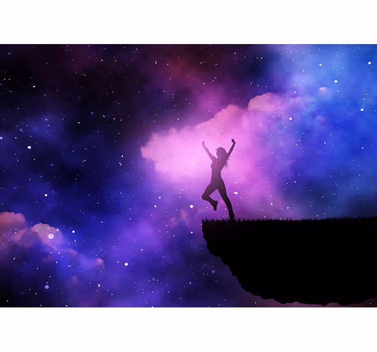 Dancing in Cosmos space mural - TenStickers