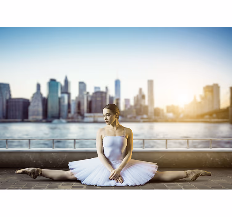 Dancing on a skyscraper NYC new york wall mural - TenStickers
