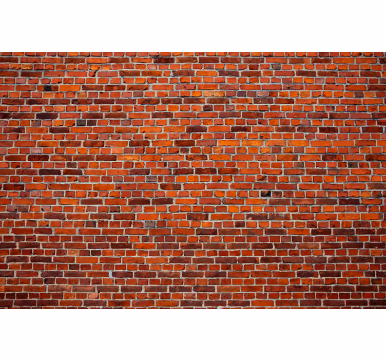 Brick wall mural rustic brick design - TenStickers