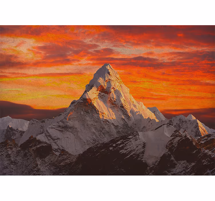 Sunset on Himalaya Mountains wall mural - TenStickers