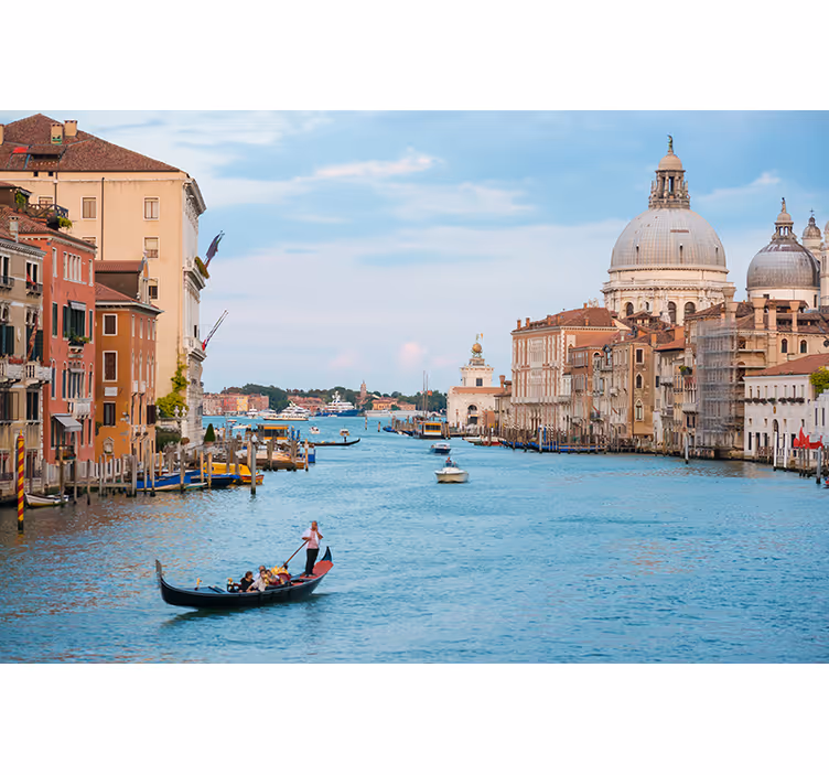 Gondola on canal grande nature wall mural - TenStickers
