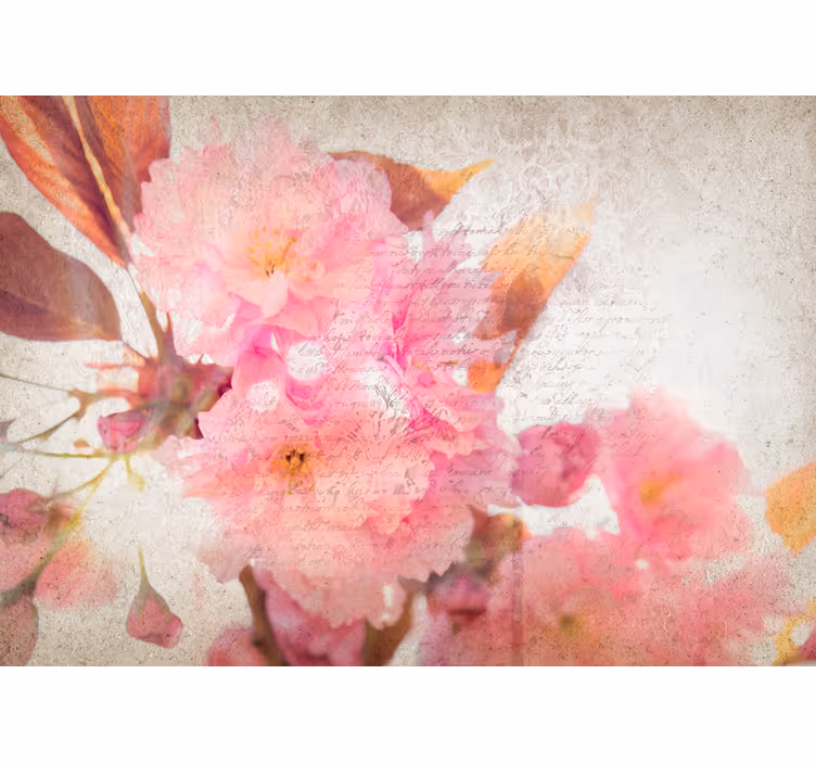 Flower mural cherry blossom mural - TenStickers