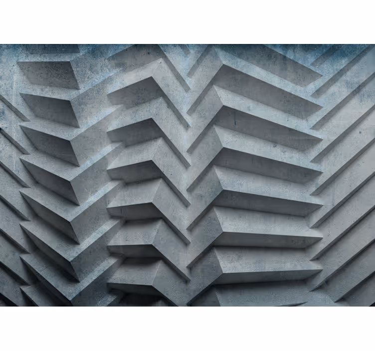 Geometrical Forms with Dephts 3D Wall Mural - TenStickers