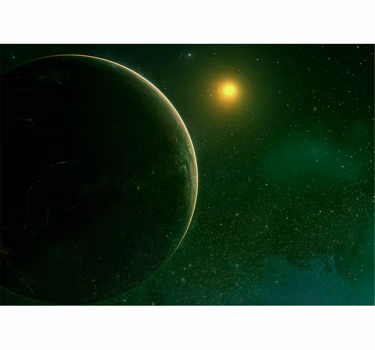 Space mural planetary celestial scene - TenStickers