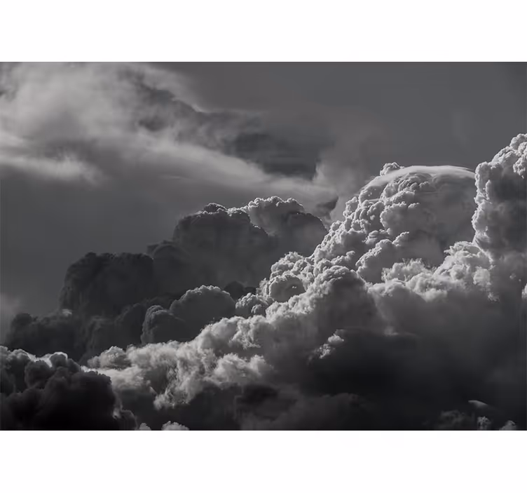 Sky mural dramatic cloud formation - TenStickers