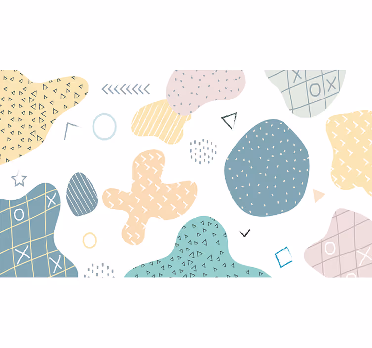 Texture wall mural abstract pattern design - TenStickers