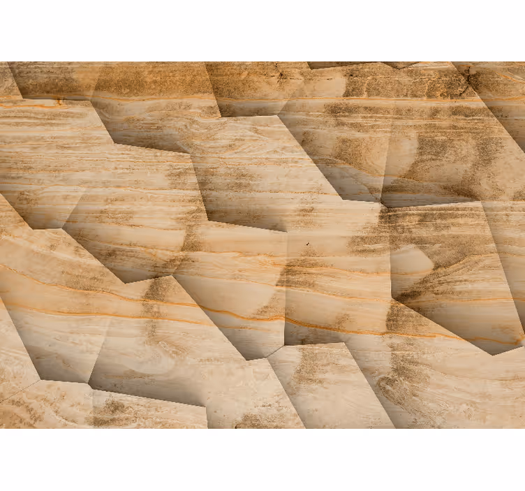 Wooden wall panels immitation 3D Wall Mural - TenStickers