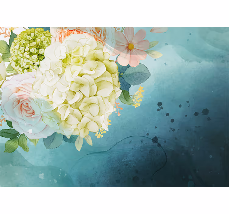 Flower mural flower bouquet arrangement - TenStickers