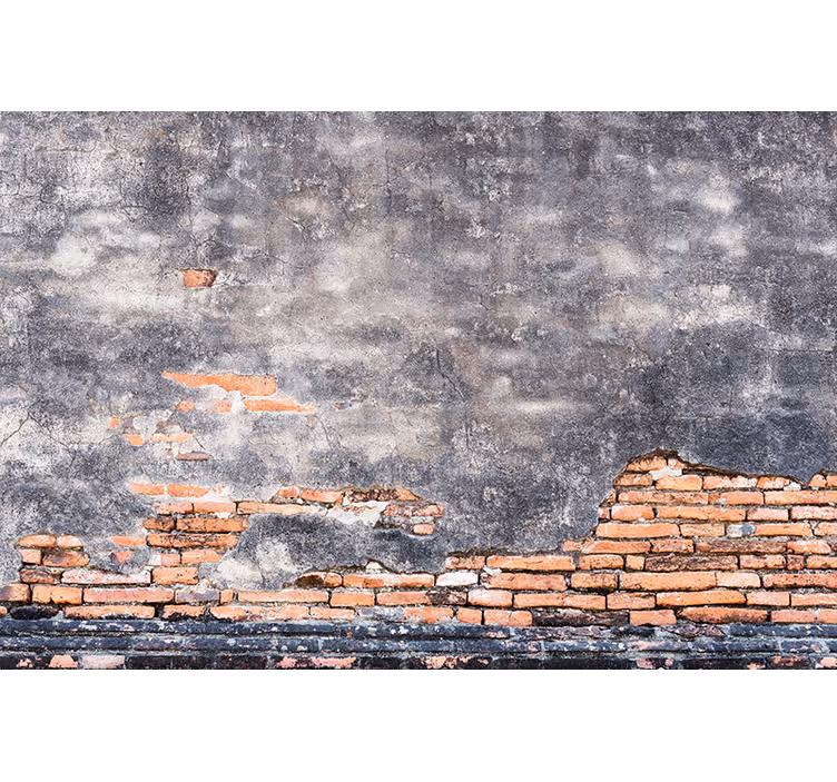 Grunge MauerGrunge Wall brick wall mural - TenStickers