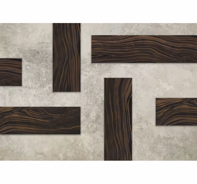 Concrete and Wood TextureThe texture of concrete and wood. Bathro - TenStickers