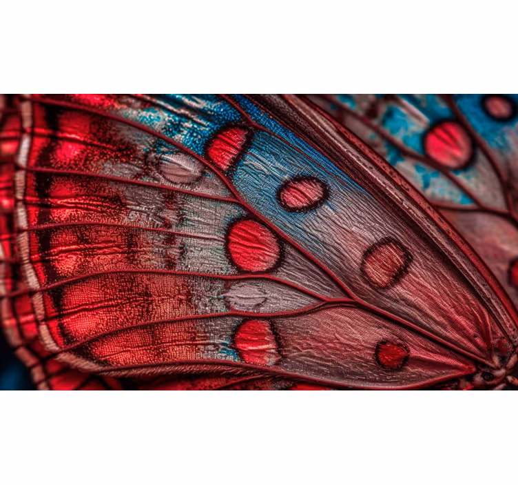 Mariposa AlaButterfly Wing living room wall mural - TenStickers