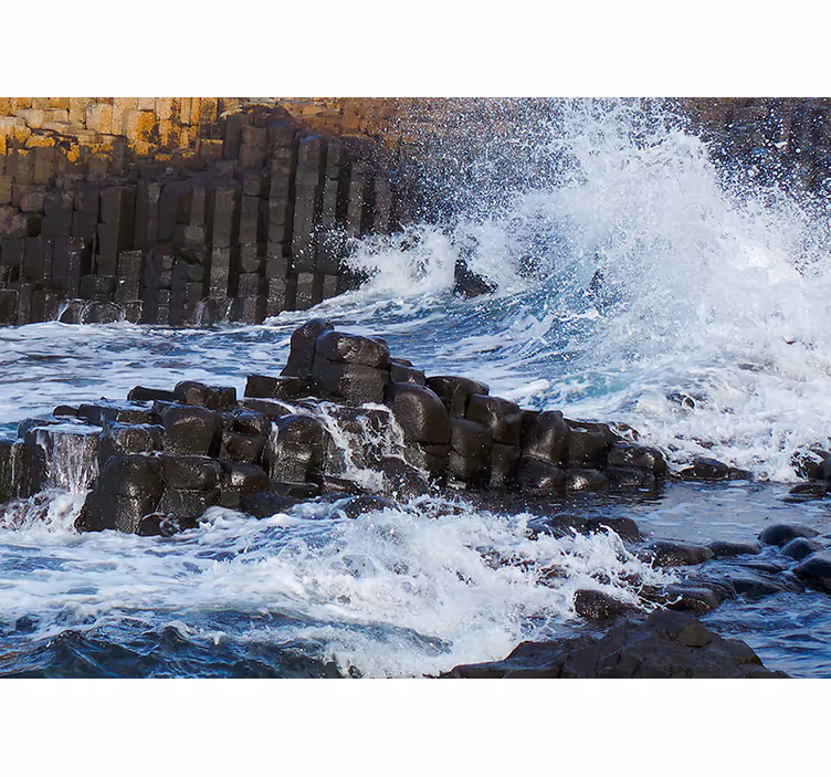 Oceanic Basalt Columns sea mural - TenStickers