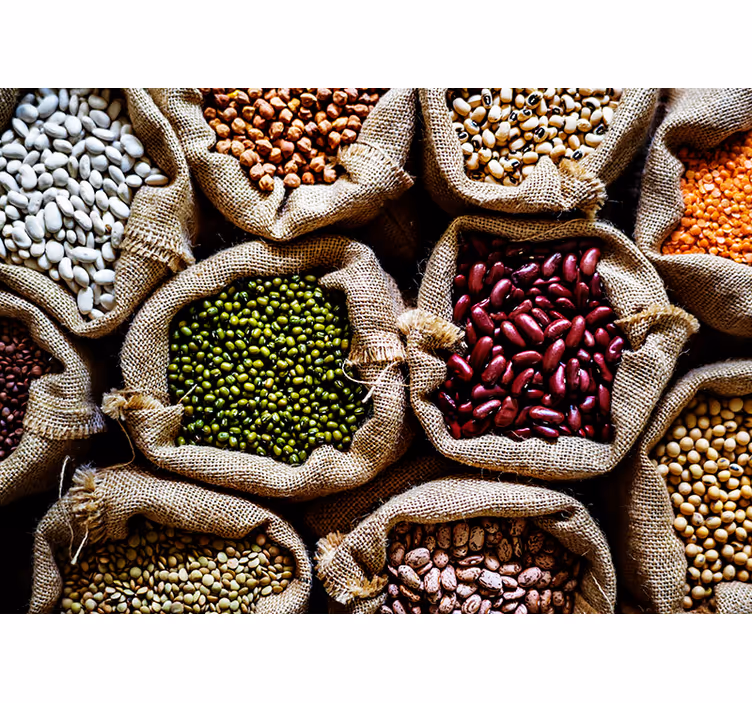 Legume Pantry Display kitchen mural - TenStickers