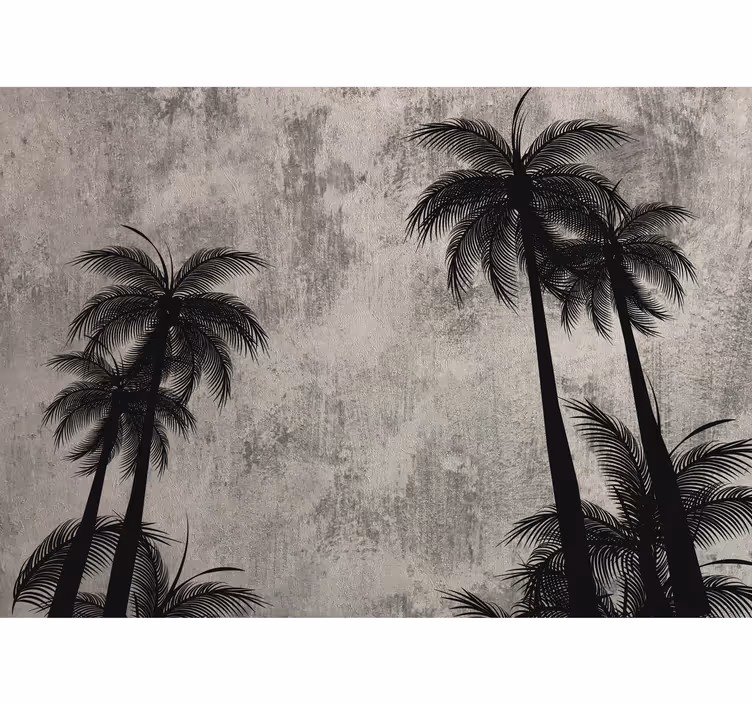 Tropical concrete landscape nature wall mural - TenStickers