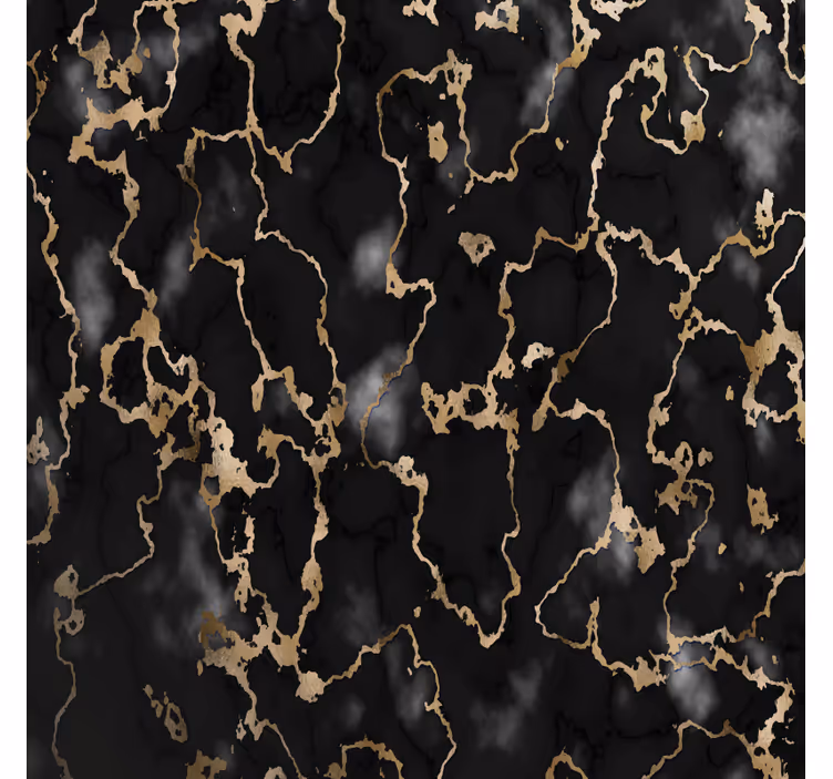 Elegant black and gold pattern coasters - TenStickers