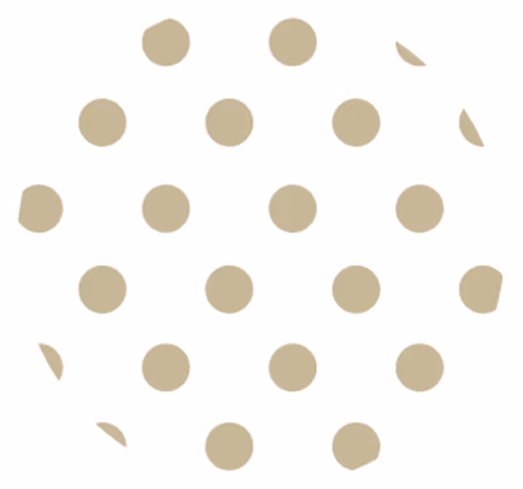 Beige dots coaster modern coaster - TenStickers