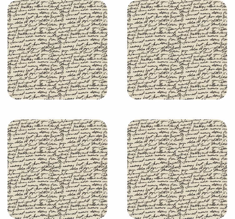 Old letters vintage coaster - TenStickers