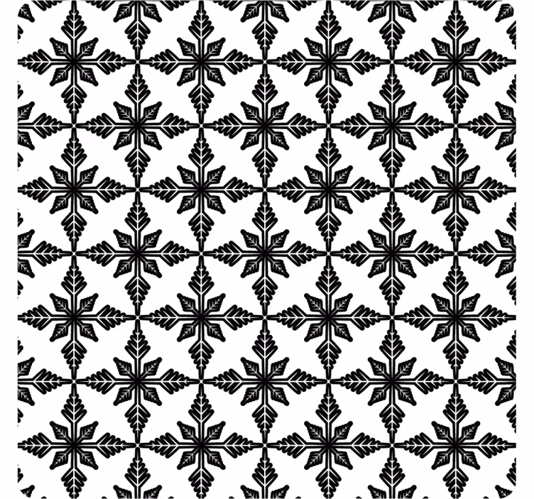 Geometric black motif coasters - TenStickers