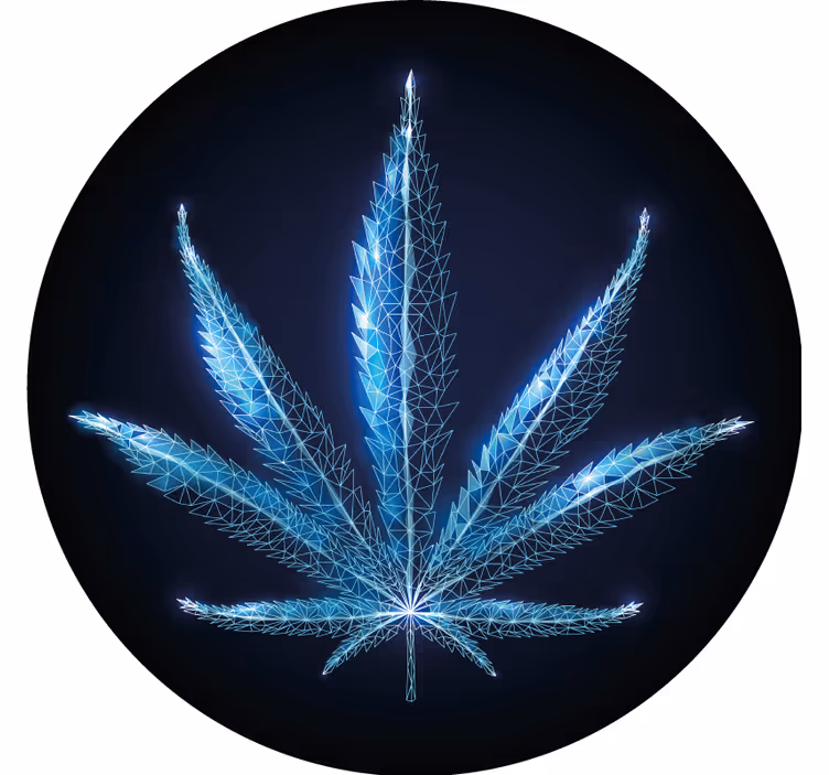 Vintage coasters geometric leaf pattern - TenStickers