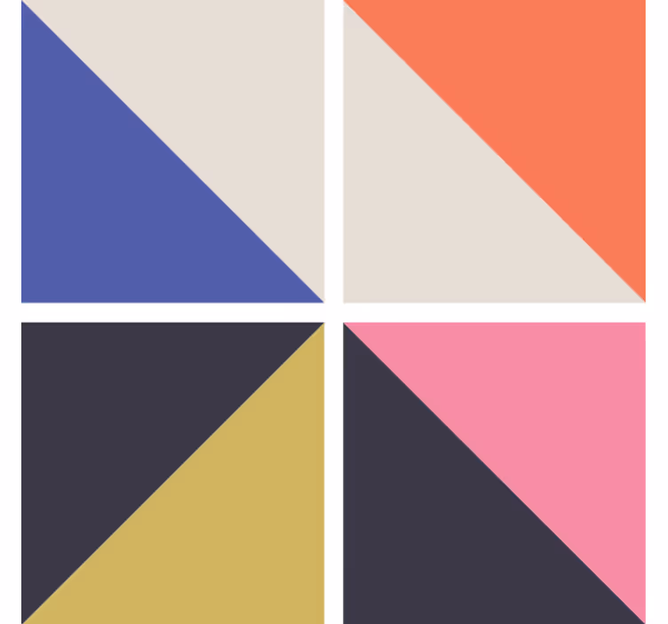 Art geometric pattern modern coaster - TenStickers