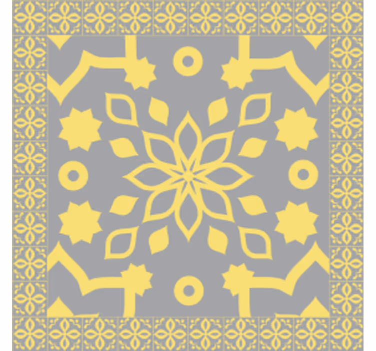 Botanical coasters with intricate designs - TenStickers