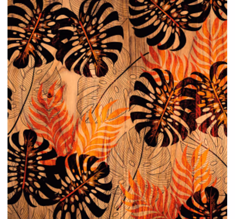 Coasters tropical foliage design - TenStickers