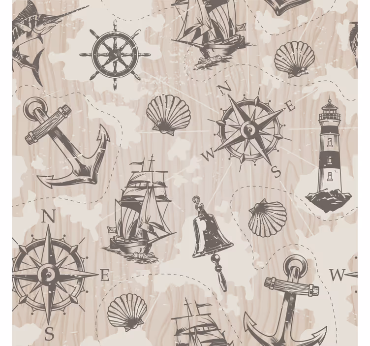 Geek coasters nautical inspired designs - TenStickers