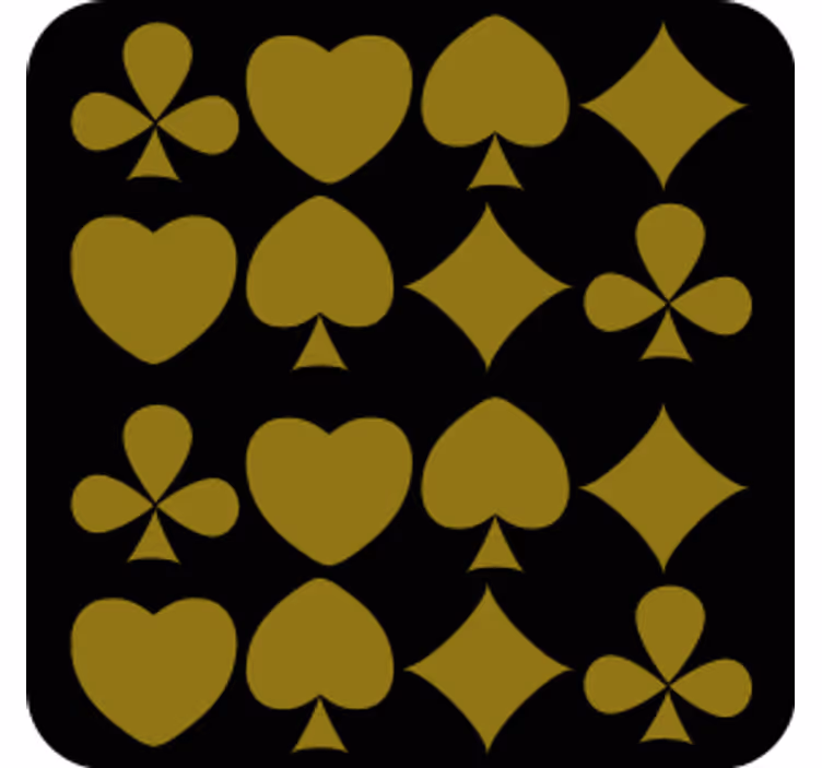 Geometric shapes pattern coasters - TenStickers