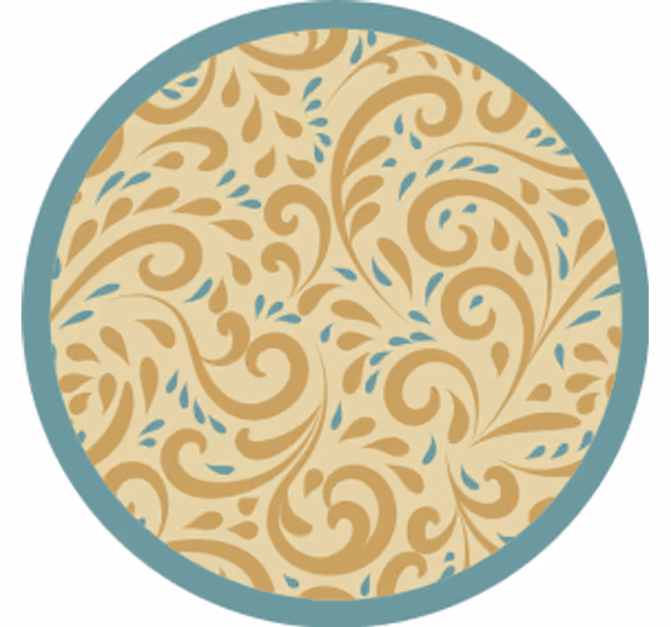 Coasters inspired by elegant floral design - TenStickers