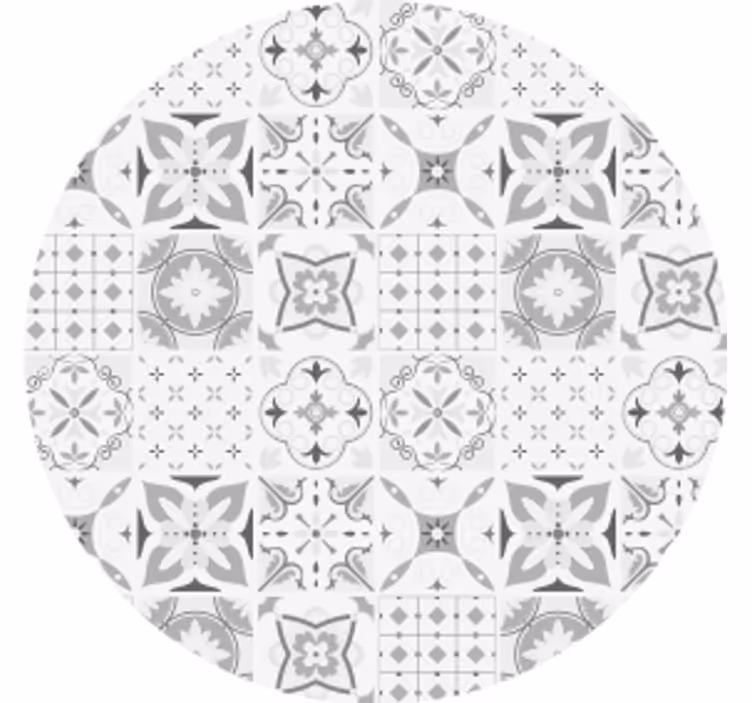 Coasters with geometric floral arrangement design - TenStickers