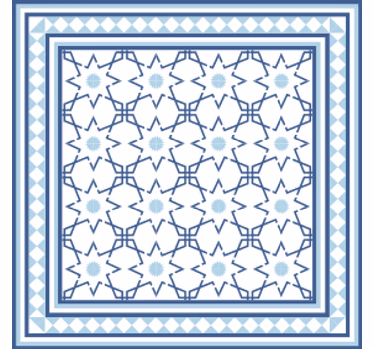 Geometric shape motif coasters - TenStickers