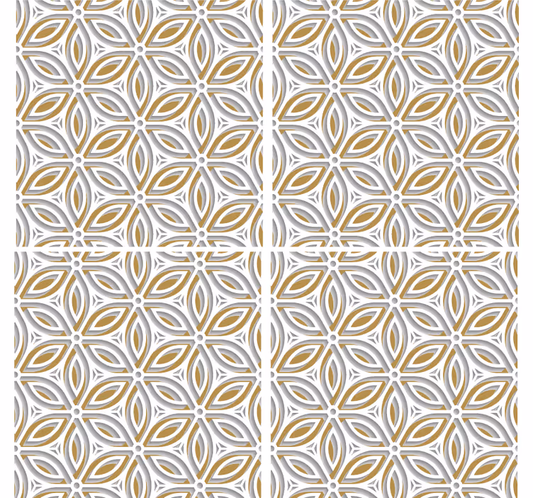 Intricate floral coasters - TenStickers