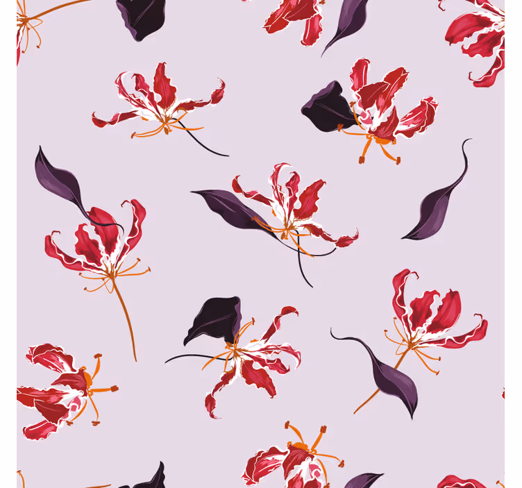 Coasters floral motif elegance - TenStickers